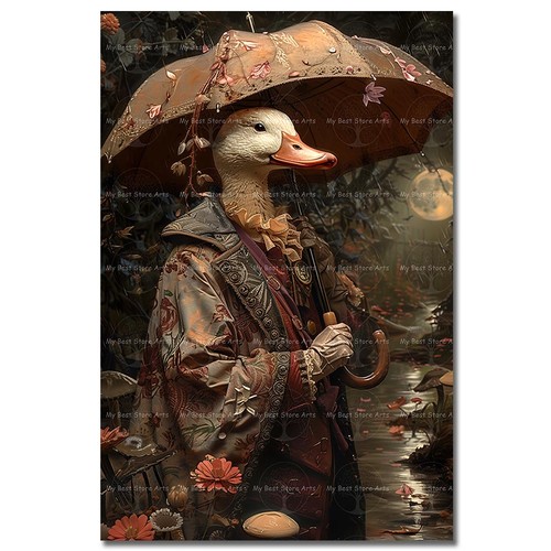 Enchanting duck illustration - enchanting,